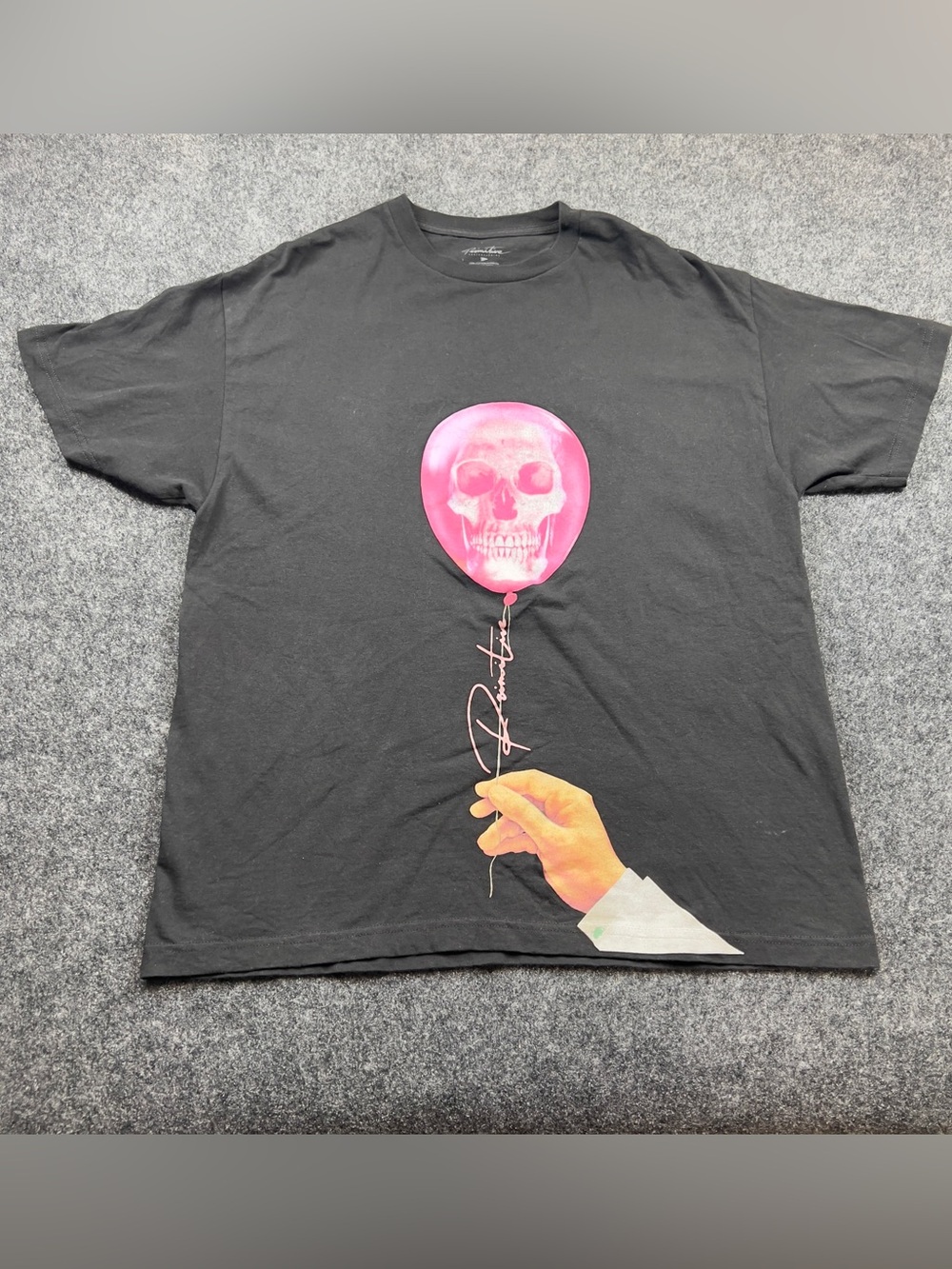 Primitive Skateboarding Skull Balloon T Shirt XL Black Pink Graphic Tee